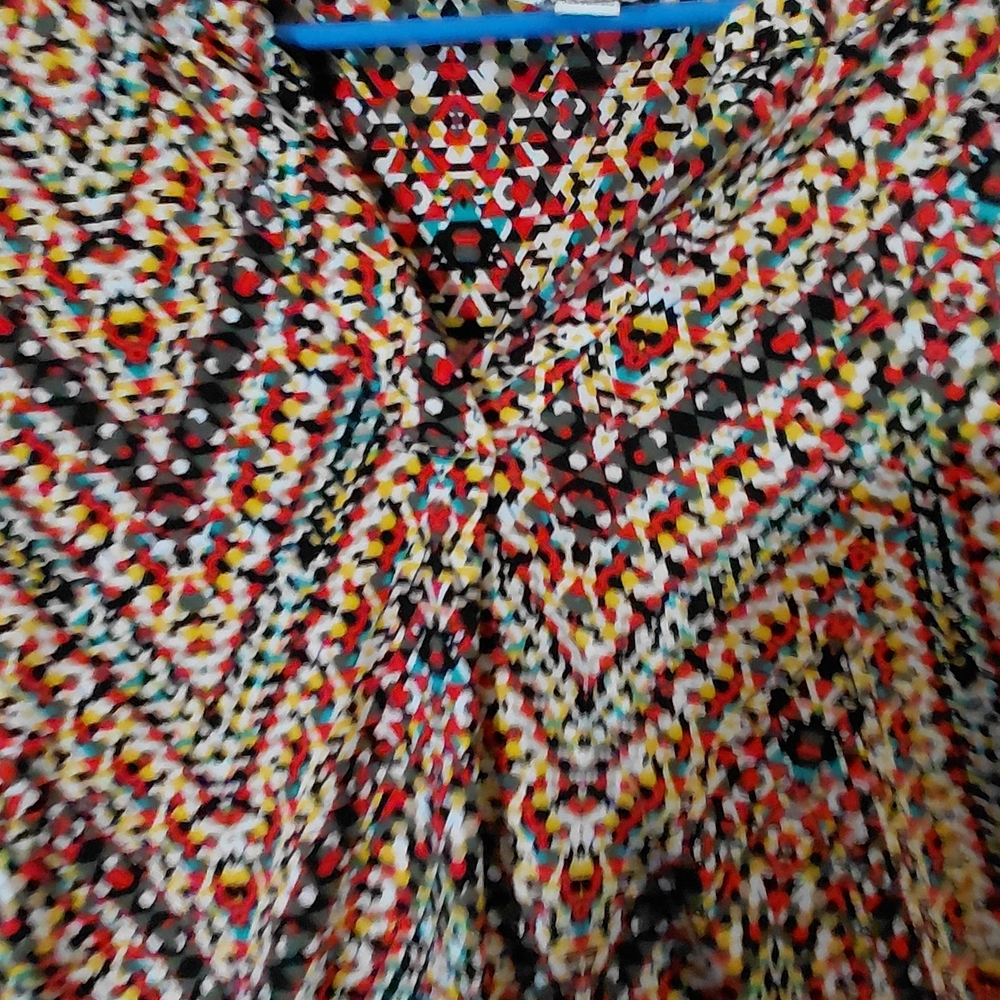 Vibrant Chevron Pattern Women's Blouse - Picture 2 of 11